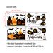 Adesivi da parete per decorazioni natalizie con zucca e pipistrello, per Halloween, soggiorno_voghion.com