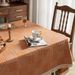 Tovaglia jacquard, tovaglia con nappe in tinta unita, tè pomeridiano per la casa rurale in stile americano, tavolo da pranzo e tavolino da caffè_voghion.com