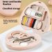 Portable Heart-Shaped Sewing Kit - Mini Needle & Thread Set With 36 Essentials, Cute Plastic Stitch Repair Box For Home/Travel_voghion.com