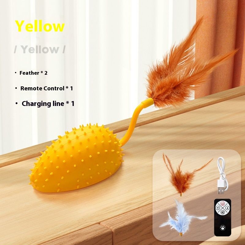 Controle remoto elétrico de rato de silicone, mordida divertida inteligente, provocação automática para aliviar o tédio, suprimentos de brinquedo para gatos_voghion.com