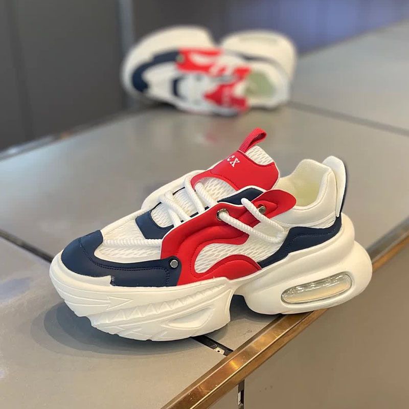 Heren 2024 Zomer Nieuwe Mesh Air Cushion Zachte Zool Comfortabele, Antislip, Veelzijdige, Ademende Sportschoenen_voghion.com