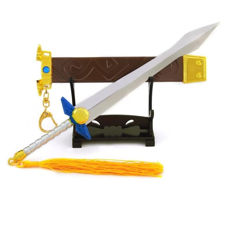 Link Weapon Sword Dagger Sheild Action Figure Game Collection Desk Room Decoration Backpack Pendant Gift (Link Biggoron's Sword)_voghion.com