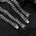 Herrsmycken Rostfritt stål Kubansk kedja Drakhuvudspänne Rund slipning Kryptering Halsband i rostfritt stål Personlighet Alla matchande accessoarer_voghion.com