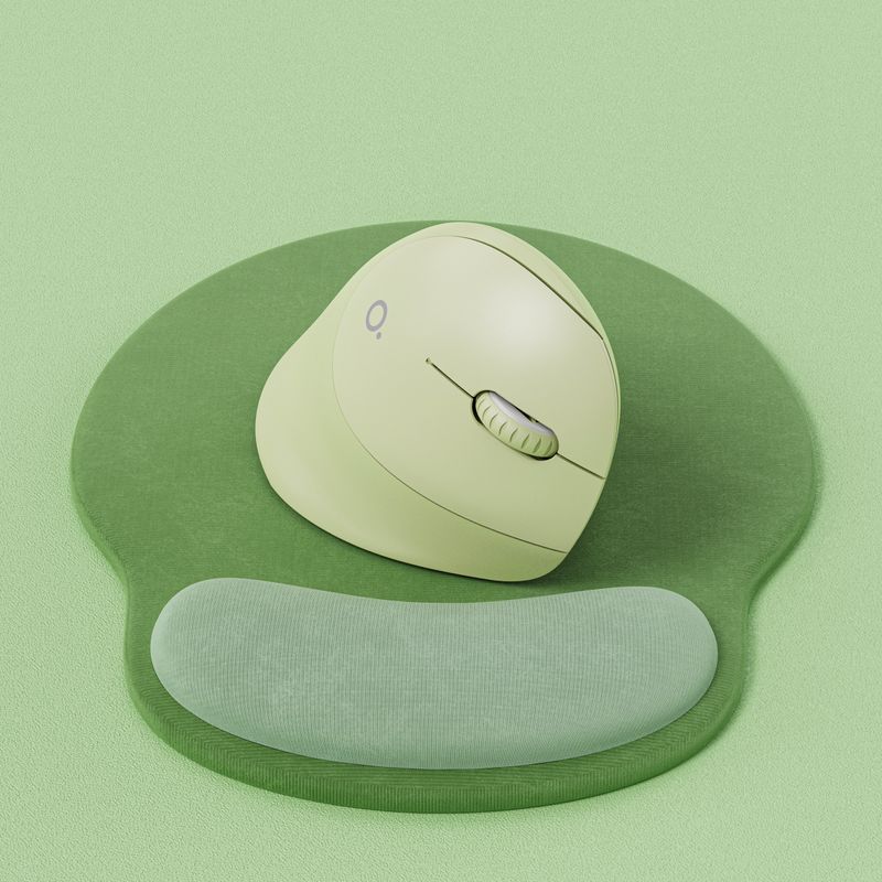 EWEADN Q7 Wireless BT + 2.4G Vertical Mouse, Ergonomic Design, 6 Silent Buttons,Windows 10, For Laptop,Office & Gaming_voghion.com