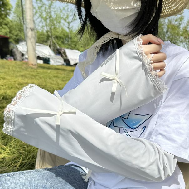 Guantes de exterior transpirables y finos con protección UV para el brazo, nuevos guantes de verano para mujer con protección solar y mangas sueltas._voghion.com