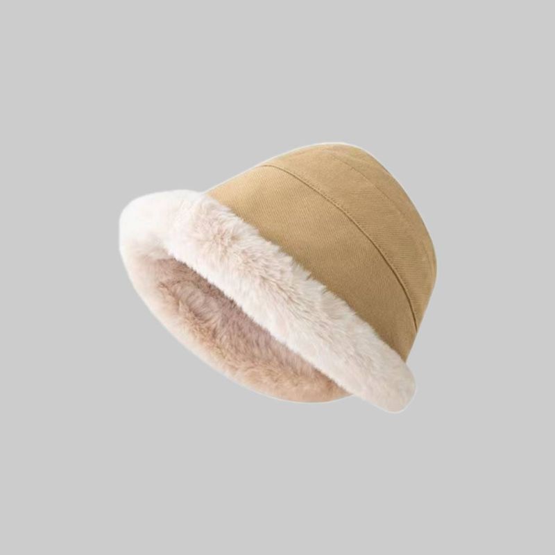 Warm women's autumn and winter windproof warm hat Ethnic wind thickened plush warm fisherman ear basin hat_voghion.com