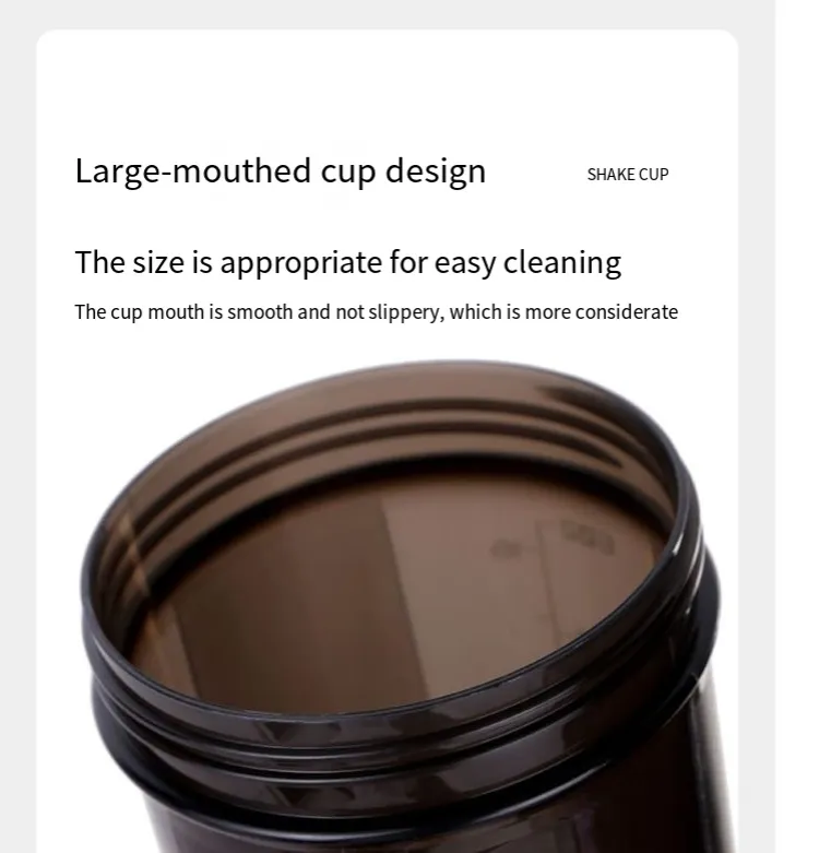 Shake Cup Fitness Sports Water Cup Men's Milkshake Leak Proof Mixing Cup Scale Cup Milk Tea Shake Cup Protein Powder Kettle_voghion.com