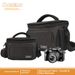 900D Polyester DSLR Camera Shoulder Bag - Lightweight, Waterproof & Shockproof With Adjustable Compartments (Holds 1 Camera & 1-4 Lenses)_voghion.com