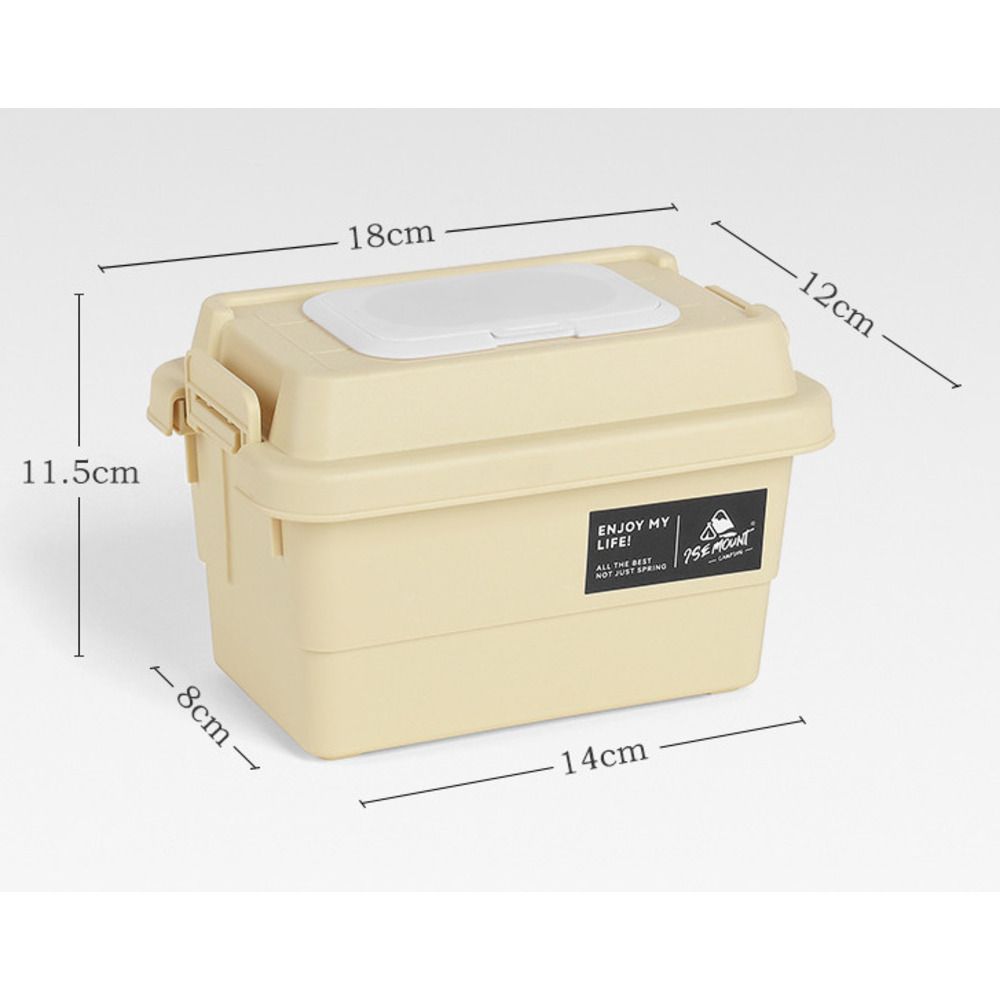 Caixa de lenços de papel portátil multifuncional à prova de chuva para área de trabalho ao ar livre, armazenamento diverso, camping_voghion.com