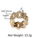 New Micro Paved Zircon Men's 2 Row Diamond Electroplated Real Gold Hip Hop Cuban Ring Jewelry_voghion.com