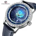 NEW FORSINING Watch For Men Original Diamond Rotational Starry Sky Moon Phase Automatic Mechanical Leather Strap Men's Watch_voghion.com