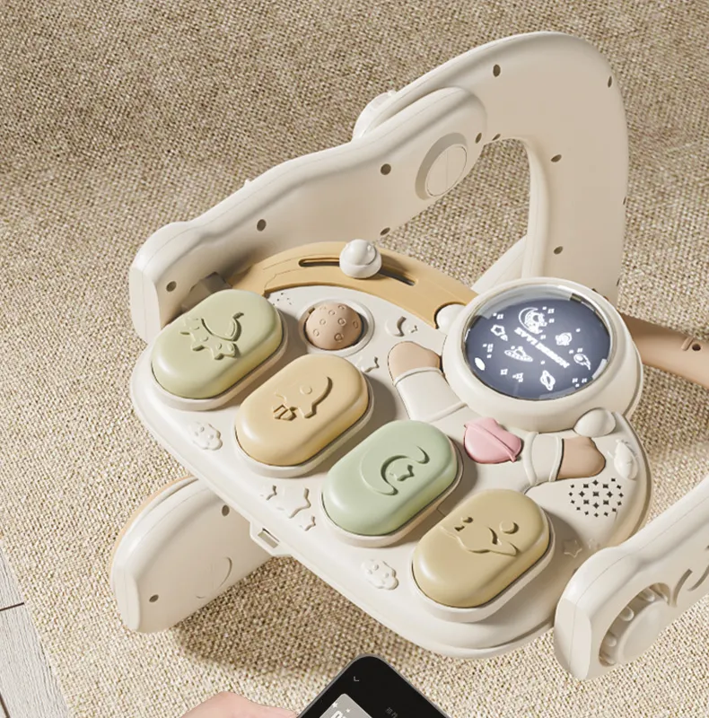 Qiao Le Bear Baby Pedal Piano Fitness Rack Walker 3 mois 6 Puzzle Éducation précoce Nouveau-né Tout-petit Bébé Jouets_voghion.com