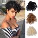 bangs wig female African ladies wool curly bangs natural simulation curly fluffy hair extensions_voghion.com