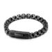 Men's Jewelry Fashion Titanium Steel Striped Square Pearl Bracelet Simple Snap Button Motorcycle Chain Hand Jewelry_voghion.com