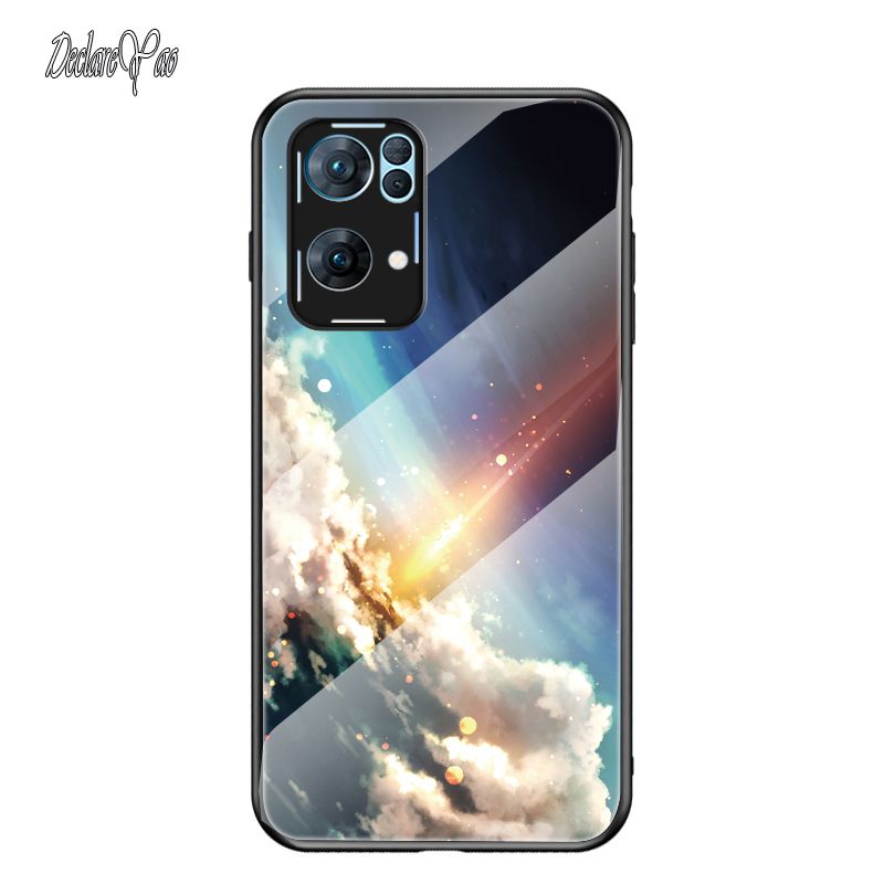 Reo8 Fall DECLAREYAO Hart Gehärtetem Glas Coque Für OPPO Reno 7 6 5 4 3 Pro Plus Ace 2 4Z 5Z 6Z 7Z Abdeckung Fall Silikon Ul_voghion.com