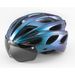 Cycling Mountain Road Bike Helmet With Goggles Polarized One-piece Molded_voghion.com