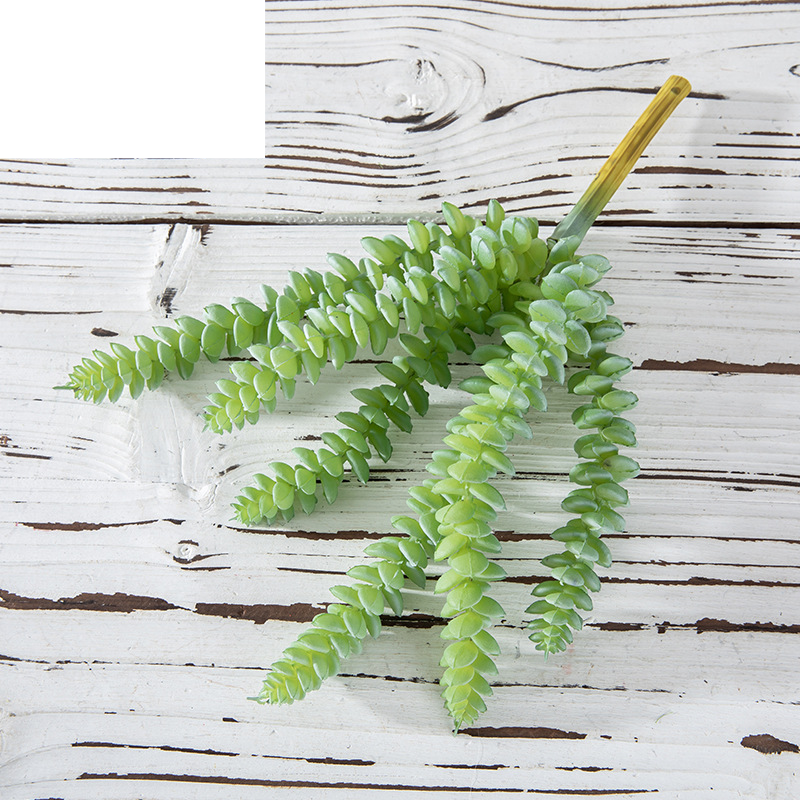 Copper string three color simulation flower fleshy simulation green plant_voghion.com
