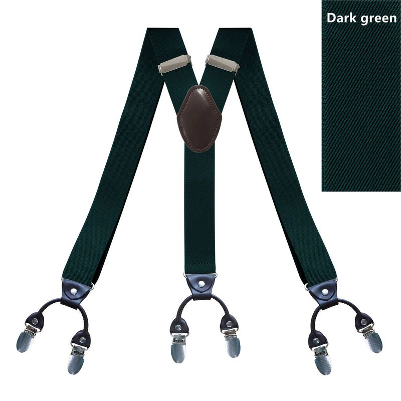 Brerete vintage Gentleman Brerete britanice cu șase cleme Brerete elastice reglabile în formă de Y pentru bărbați Pantaloni de costum Brerete elastice anti-alunecare_voghion.com