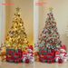 Premium Bronze Christmas Tree Decor Set With Snow Flocked Branches & Warm LED Lights – 1.2M/1.5M/1.8M/2.1M/2.4M/3M_voghion.com