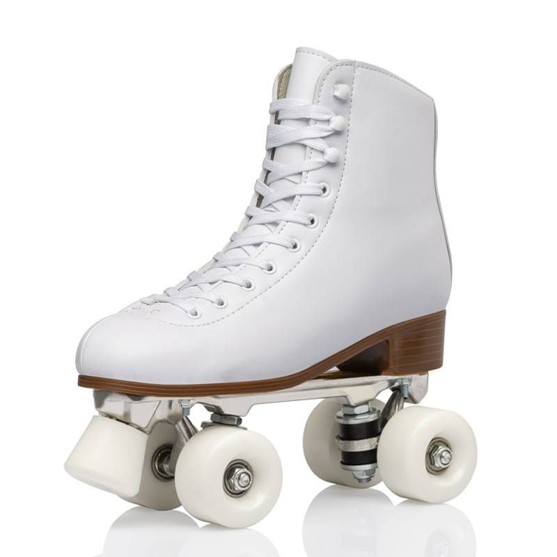 Double-row four-wheel PU metal bracket durable breathable skates_voghion.com