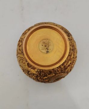 Chinesische Sammlerstücke Messing Kupfer Dargon Statue Kleiner Wassertank Wohnkultur Metallhandwerk Ornamente_voghion.com