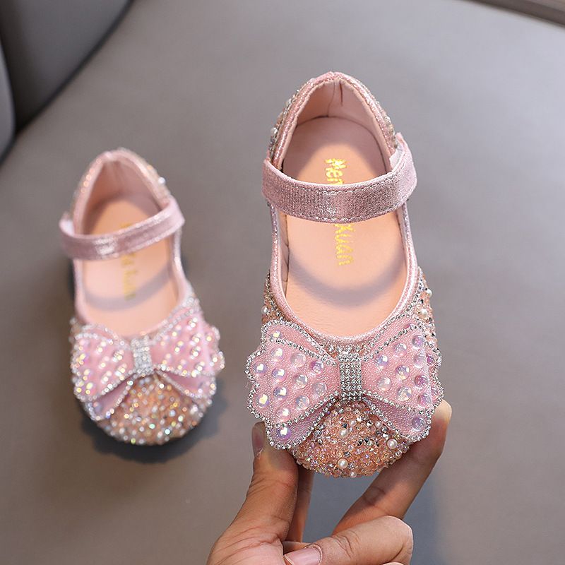 New Princess Girls Bow Small Big Baby Baby Shoes Single Shoes Dance Performance Shoes_voghion.com