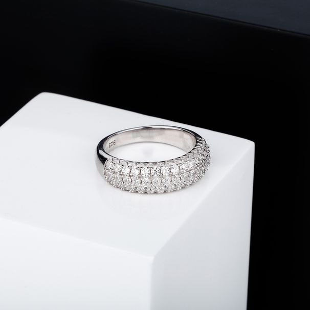 Anelli Full Diamond Texture 925 Argento Moda Anello Cielo Stellato Oro Australia_voghion.com