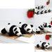 Adorable Plush Keychain Panda 10cm Soft Short Plush Toy With Filling Cotton Pp_voghion.com