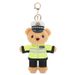Peluche piccolo ciondolo uniforme polizia stradale orso bambola borsa portachiavi ciondolo zainetto_voghion.com