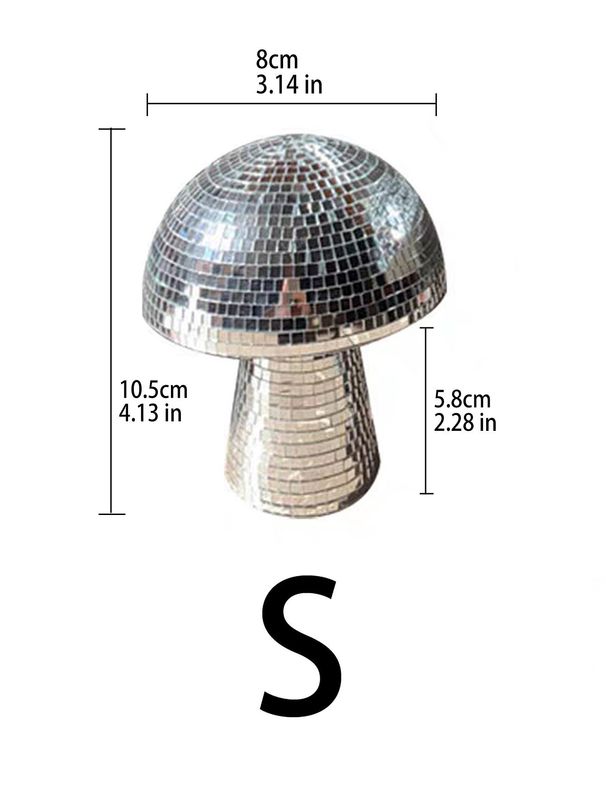 Specchio creativo in vetro disco fungo semplice casa camera da letto resina artigianato ornamenti_voghion.com