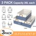 Foldable Basket Dual Fabric 3 With Pack Organizer Wardrobe Bin Tra Organizer Storage Large Storage Drawer Clothes Handles Boxes_voghion.com