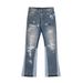Vaskevand, Gør Gamle, Skade huller, Cat Whiskers, Broderi Print, Splashed Ink, Micro Horn, Wide Leg Jeans, Jeans_voghion.com