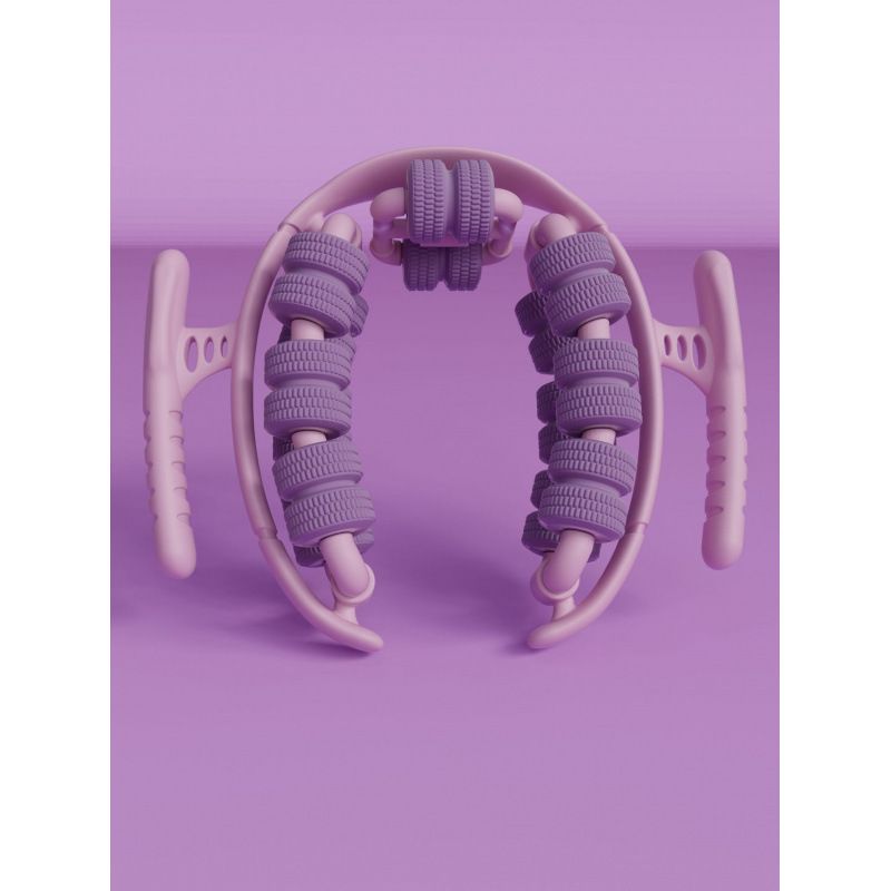 Nuovo massaggiatore circolare a 28 punti mobili a sei assi con modellatura in plastica per uso domestico, ruota per massaggio dimagrante per gambe_voghion.com