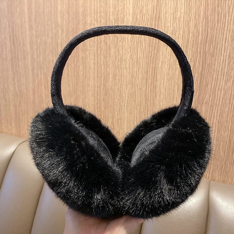 Warm-keeping Earmuff In Winter Solid Color Plush Earbag Anti-freezing Riding Earmuff For Students Ear Cover_voghion.com