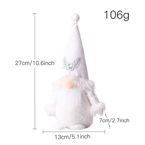 New European And American Style 3D Decoration Plush Gnome Christmas Elf Faceless Doll Ornament_voghion.com