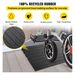 VEVOR Rubber Threshold Ramp, 3" Rise Threshold Ramp Doorway, 3 Channels Cord Cover Rubber Solid Threshold Ramp, Rubber Angled Entry Rated 2200 Lbs Load Capacity For Wheelchair And Scooter_voghion.com