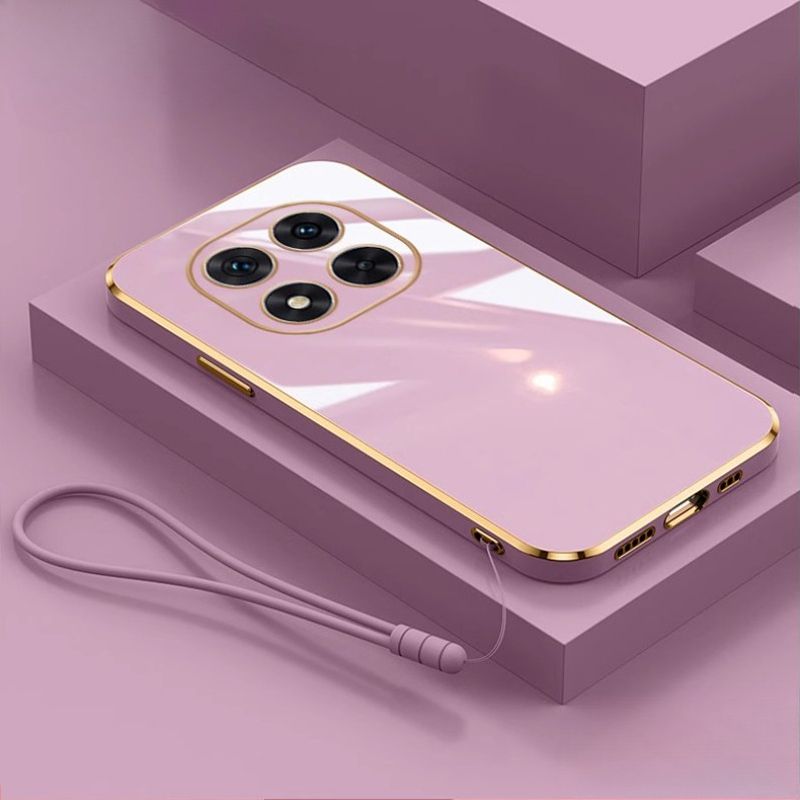 Lanyard Glossy Plated Phone Case For Xiaomi Redmi Note 14 14Pro 13 12 11S 10 14C 13C POCO X7 X6 Pro M5s Silicone_voghion.com