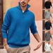 Neue Herren-Pullover mit lässiger Mode, Reißverschluss und Stehkragen_voghion.com