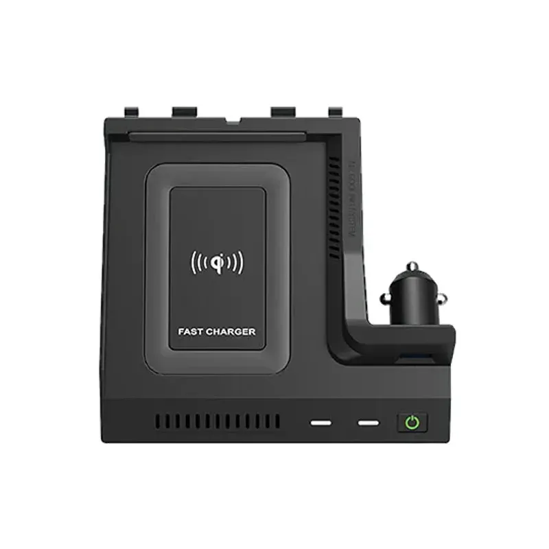dla Mercedes Benz GLC/E-klasa/C-klasa C260l/glc350/300 15W bezprzewodowa ładowarka uchwyt na telefon komórkowy 27W USB ładowarka szybka podkładka ładująca_voghion.com