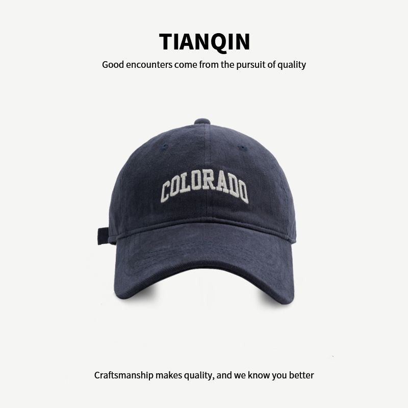 Cappello da baseball per uomo e donna con testa grande ricamata in lingua d'anatra estiva versione coreana_voghion.com