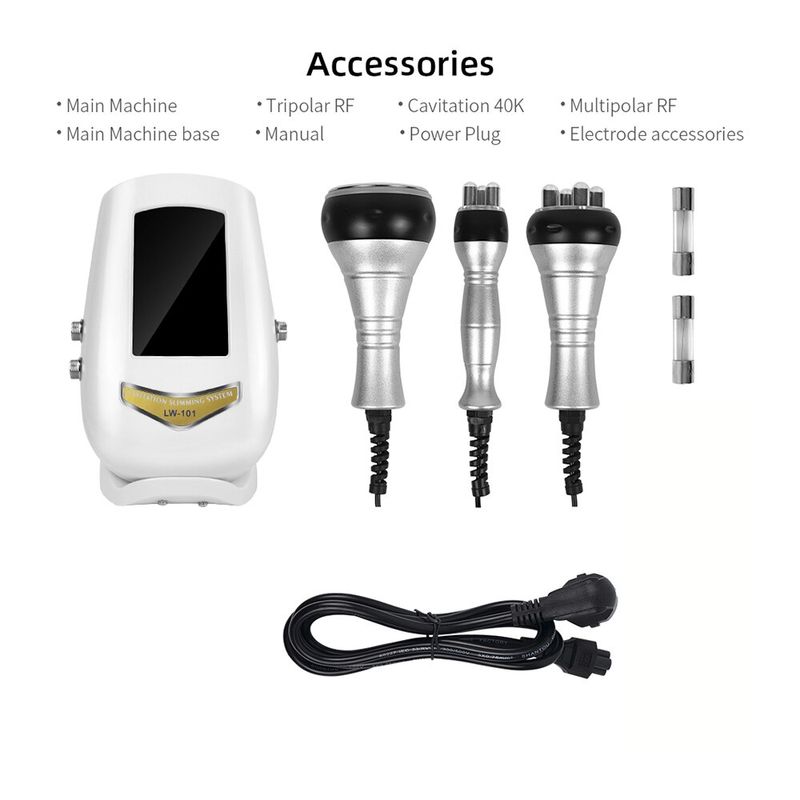 40K 3 in 1 Cavitation Ultrasonic Body Slimming Machine RF Beauty Device Facial Massager Care Tool Skin Tighten Face Lifting Skin_voghion.com