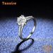 Tancise Classic Moissanite Anello in argento Gioielli da donna Promessa di nozze Regalo per feste_voghion.com