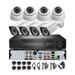 1080P AHD Security 4CH Koncentryczny przewodowy zestaw do monitoringu domu z noktowizorem na podczerwień HD_voghion.com