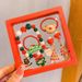 Set di gioielli natalizi per bambini, set di braccialetti e anelli con perline festive con ciondoli a forma di Babbo Natale, pupazzo di neve e albero in scatole regalo rosse, regalo per le feste e bomboniere Je_voghion.com