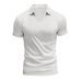 American Summer New Product Herren Schlichtes Casual V-Ausschnitt Design Lockeres Trendy Poloshirt Kurzarm Herren_voghion.com