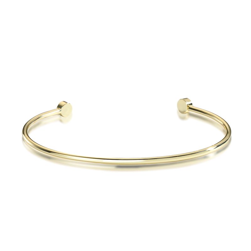 Modisches vielseitiges kupferbeschichtetes Damenarmband, exquisites offenes geometrisches Armband_voghion.com