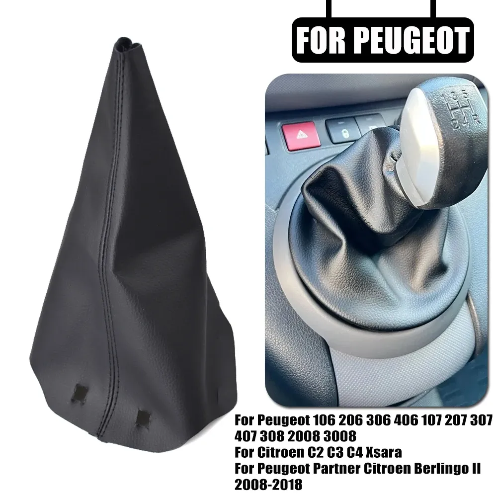 Gear Bar Knob Head 5 Speed Manual Shift Handball With Adapter For Peugeot 106 206 306 406 107 207 307 407 301 308 2008_voghion.com