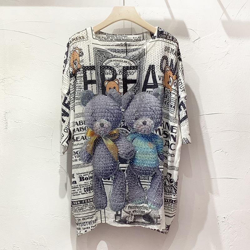 Top in maglia cerata morbida e larga da donna_voghion.com