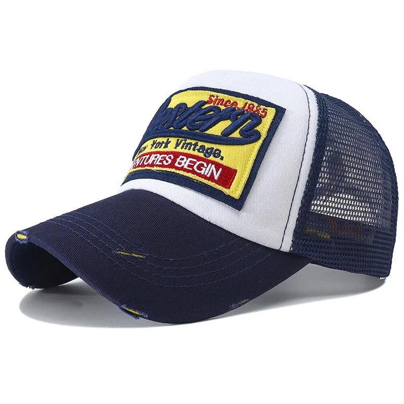 New Letter Embroidery Baseball Cap Men with Mesh Snpabck Hat Chapeau Homme Summer Breathable Y2K Trucker Hats for_voghion.com