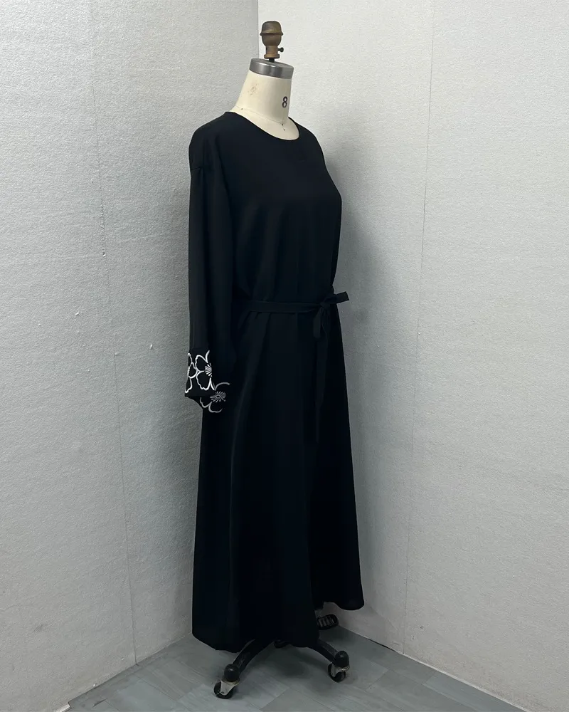 Women's Clothing Dubai Arabic Embroidery Embroidered Robe Fashion Abaya Robe Long Skirt Spot_voghion.com